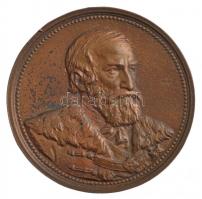 Lóránfi Antal (1856-1927) 1885. A Szabadelvű Párt Tisza Kálmán tíz évi miniszterelnöksége emlékére készített bronz emlékérem utánöntött darabja (69mm) T:2