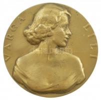 Madarassy Walter (1909-1994) DN Varga Lili emlékérmen öntött bronz másolata (82mm) T:2