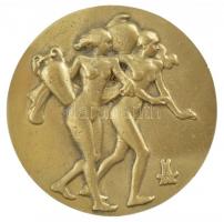 Madarassy Walter (1909-1994) DN Varga Lili emlékérmen öntött bronz másolata (82mm) T:2