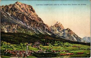 Cortina dAmpezzo (Südtirol), mit Punta nera, Sorapis und Antelao (EK)