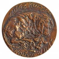 Csúcs Ferenc (1905-1999) DN "Babits Mihály / Ádáz kutyám" kétoldalas, öntött bronz plakett...