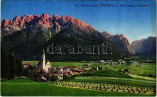 Dobbiaco, Toblach (Südtirol); Val Pusteria alta, Dobbiaco verso le Dolomiti
