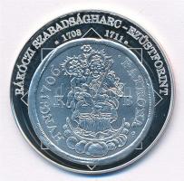 DN A magyar nemzet pénzérméi - Rákóczi szabadságharc ezüstforint 1703-1711 Ag emlékérem, tanúsítvánnyal (10,37g/0.999/35mm) T:PP kis patina