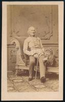 cca 1870 Azonosítatlan osztrák főnemes vizitkártya fotója. / Austrian nobleman photo