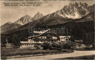 1930 San Candido, Innichen (Südtirol); Dolomiti, Val Pusteria. Hotel Pensione Sole Paradiso (EK)