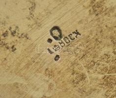 Ezüst (Ag) szecessziós vázácska, jelzett, m: 8 cm, nettó: 98,6 g