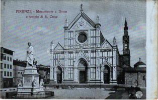 Firenze, Monumento a Dante e tempio di S. Croce / monument, temple (EK)