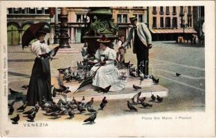 Venezia, Venice; Piazza San Marco i Piccioni / square, pigeons (EK)