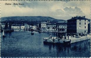 1927 Cres, Cherso; Molo Stocco / kikötő / port (EM)
