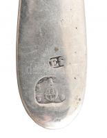 Ezüst (Ag) teáskanál, jelzett, h: 14,3 és 15,5 cm, nettó: 36,1 g