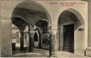 Aquileia, Aquileja; Atrio della Basilica / Vorhalle der Domkirche / cathedral porch