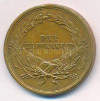 1914. "Ferenc József Bronz Vitézségi Érem" bronz kitüntetés mellszalag és fül nélkül. Szig...