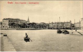 Grado, Riva d'approdo / Landungsplatz / port, steamship (EK)