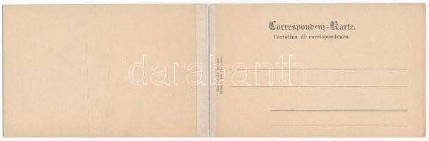 Grado, Un Saluto da Grado. Spiaggia / beach, bathers. F. H. Schimpff. Alois Beer. folding panoramaca...