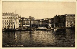 Trieste, Trieszt, Trst; Piazza Grande / square. Raphael Tuck & Sons Gravürotinto-Serie Triest
