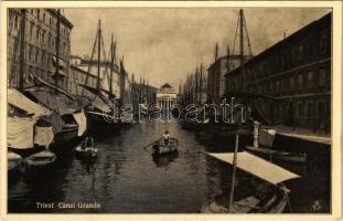 Trieste, Trieszt, Trst; Canal Grande / canal. Raphael Tuck & Sons Gravürotinto-Serie Triest