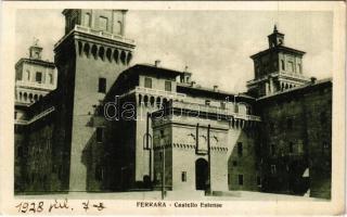 1928 Ferrara, Castello Estense / castle (EK)