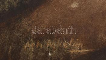 Ágh Ajkelin jelzéssel: Dózsa. Vegyes technika, fém lemez. 50X50 cm