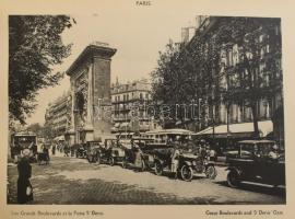 cca 1920-25 Párizs, Versailles, Fontainebleau, Saint-Germain, Malmaison, Chantilly, 54 fotogravűr so...