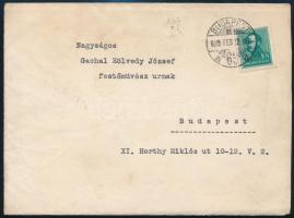 1939 Csánky Dénes (1885-1972) festőművész, a Szépművészeti Múzeum igazgatója autográf aláírással ell...