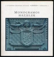 Monogramos házjelek. Tandem Grafikai Stúdió Anno sorozata. Bp.,én.,Tandem Grafikai Stúdió. Gazdag képanyaggal illusztrált. Kiadói papírkötésben.