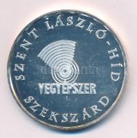 2003. "Vegyépszer - Szent László-híd Szekszárd" ezüstözött fém emlékérem (42mm) T:1- (ered...