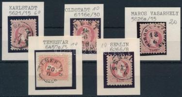 1867 5 db klf szép / olvasható bélyegzés