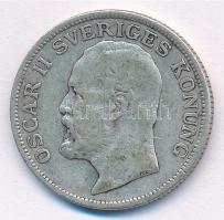 Svédország 1906EB 1K Ag II. Oszkár T:2-,3 Sweden 1906EB 1 Krona Ag Oscar II C:VF,F  Krause KM#772