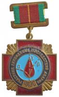 Szovjetunió 1986. Csernobili likvidátor kitüntetés eredeti mellszalaggal T:1- Soviet Union 1986. Chernobyl Liquidator Medal decoration on original ribbon C:AU