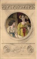 Szecessziós hölgyek / Art Nouveau ladies. Series 171.
