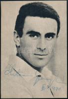 Gojko Mitić (1940-) szerb színész aláírása az őt ábrázoló képen