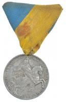 1941. Délvidéki Emlékérem Al emlékérem mellszalaggal. Szign.: BERÁN L. T:2- ph. Hungary 1941. Commemorative Medal for the Return of Southern Hungary Al medal with ribbon. Sign: BERÁN L. C:VF patina NMK 429.