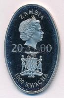 Zambia 2000. 1000K Cu-Ni "A felfedezések 1000 éve - Roald Amundsen" részben multicolor érm...