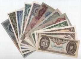 1930-1980. 13db klf pengő, forint bankjegy T:I--III (nagyrészt II,II-, mind szép papírral!)
