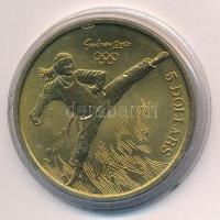 Ausztrália 2000. 5D Al-bronz Sydneyi Olimpia 2000 - Taekwando T:BU Australia 2000. 5 Dollars Al-Bronze Sydney 2000 Olympics - Taekwando C:BU Krause KM#408
