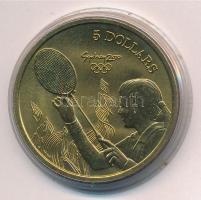 Ausztrália 2000. 5D Al-bronz Sydneyi Olimpia 2000 - Tollaslabda T:BU Australia 2000. 5 Dollars Al-Bronze Sydney 2000 Olympics - Badminton C:BU Krause KM#421