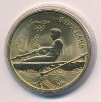 Ausztrália 2000. 5D Al-bronz Sydneyi Olimpia 2000 - Evezés T:BU Australia 2000. 5 Dollars Al-Bronze Sydney 2000 Olympics - Rowing C:BU Krause KM#431