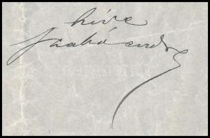 1912.XI.18., Rákosliget, Szabó Endre (1849-1924) költő, író, hírlapíró, műfordító, a Petőfi Társaság...