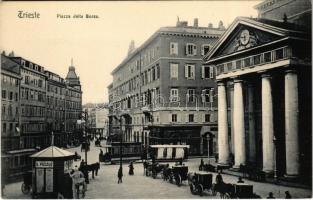 Trieste, Trieszt; Piazza della Borsa / square, tram, Il Piccolo