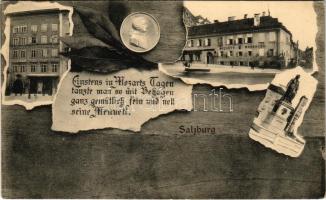 Salzburg, Mozarts Geburtshaus und Wohnhaus / birth and residential houses of Mozart. Art Nouveau