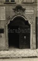 1937 Salzburg, Eva Schwarz Stellenvermittlung, Erste Schreibmaschinen Schule und Vervielfältigungs Anstalt Konrad Schwarz. Getreidegasse 9. Photogr. A. Stockhammer Hall, Tirol 1922