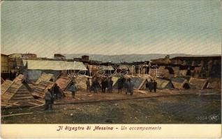 1908 Messina, Il disastro, un accampamento / after the earthquake, temporary camp