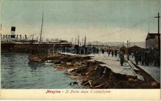 1908 Messina, il porto dopo el cataclisma / after the earthquake, port