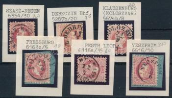 1867 6 db klf szép / olvasható bélyegzés
