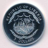 Libéria 2009. 5$ Cu "Nagy Hadvezérek - Charles de Gaulle" multicolor, tanúsítvánnyal T:PP ...