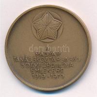 1979. A Magyar Tanácsköztársaság 60. évfordulója emlékére 1919-1979 bronz emlékérem (42,5mm) T:1-