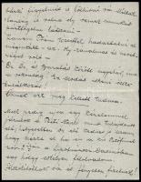 1907.okt. 26 Jászai Mari (1850-1926) színésznő autográf levele Gerő Ödön (1863-1939) művészeti újság...