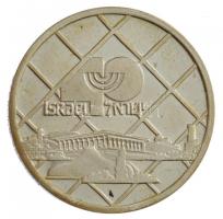 Izrael DN "Bank Hapdalim" peremén jelzett, sorszámozott Ag emlékérem tokban, tanúsítvánnya...