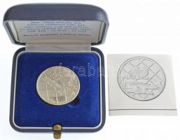 Izrael DN "Bank Hapdalim" peremén jelzett, sorszámozott Ag emlékérem tokban, tanúsítvánnya...