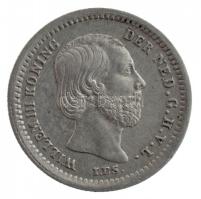 Hollandia 1850. 5c Ag T:2
Netherlands 1850. 5 Cents Ag C:XF 
Krause KM#91